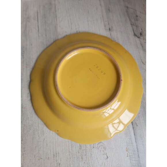 Italian yellow bird soup‎ salad plate rimmed - Picture 6 of 6